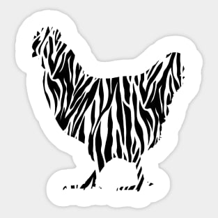 Zebra chicken Sticker